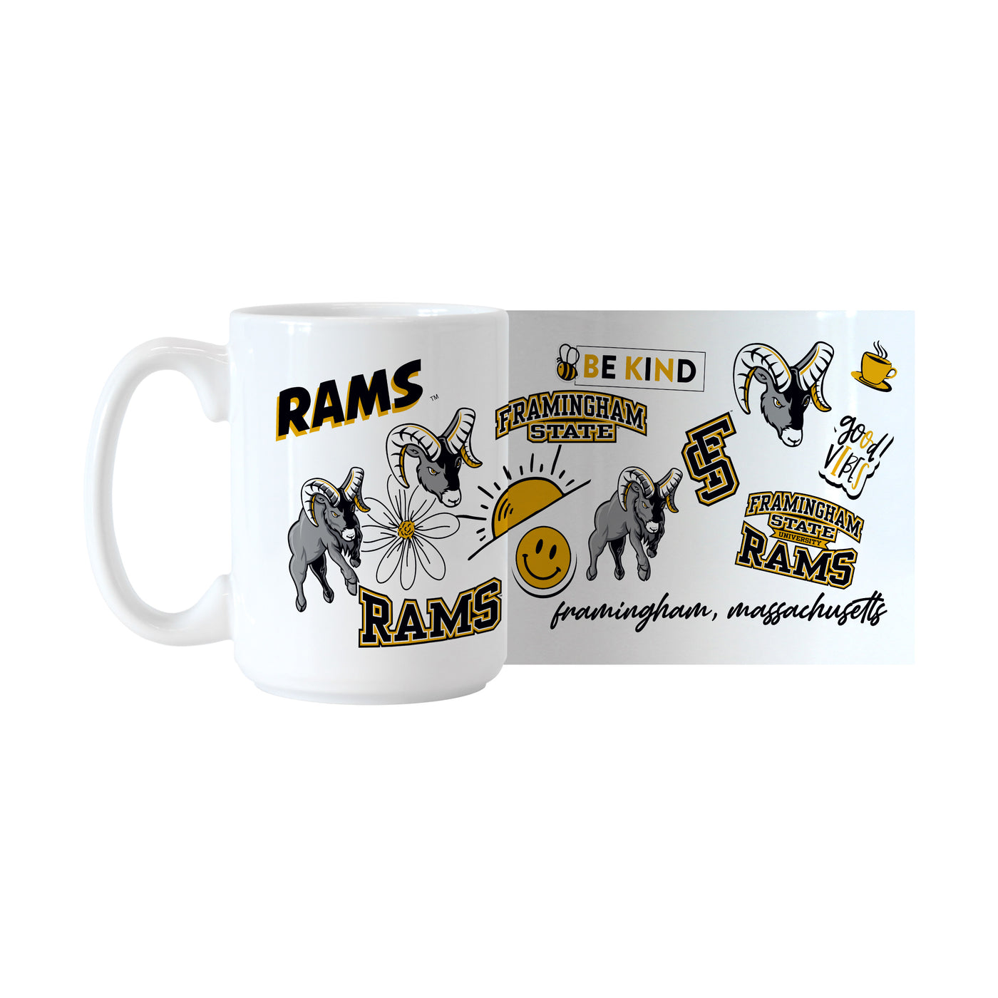 Framingham State 15oz Native Sublimated Mug