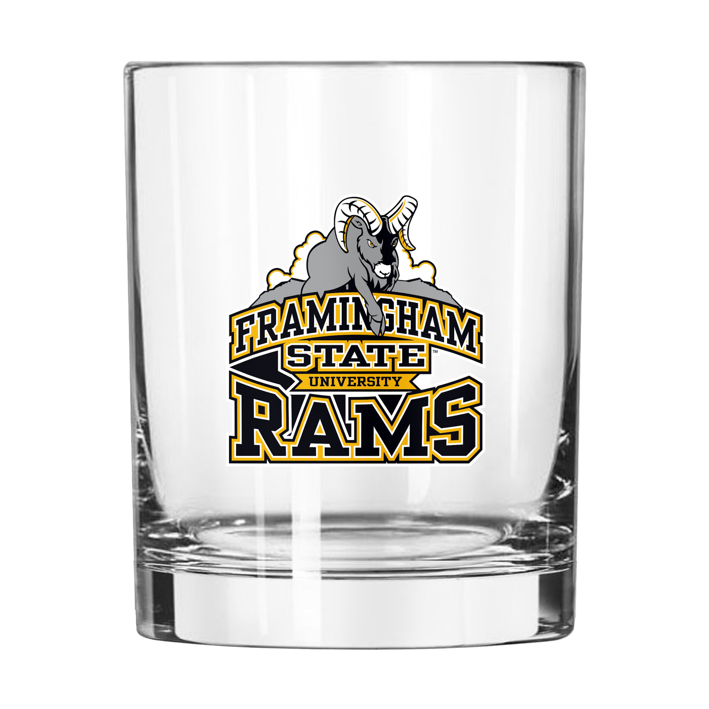 Framingham State 14oz Logo Rocks Glass