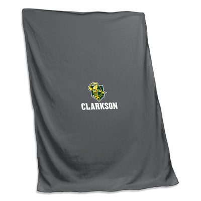 Clarkson Charcoal Screened Sweatshirt Blanket - Logo Brands