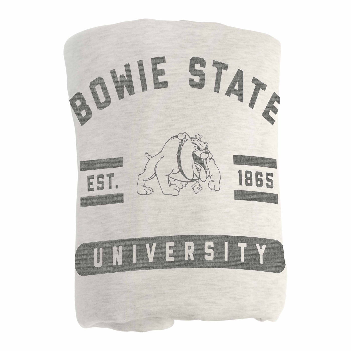 Bowie State Oatmeal Sweatshirt Blanket