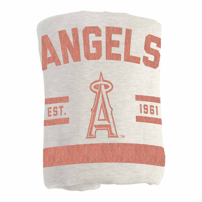 Los Angeles Angels Oatmeal Sweatshirt Blanket