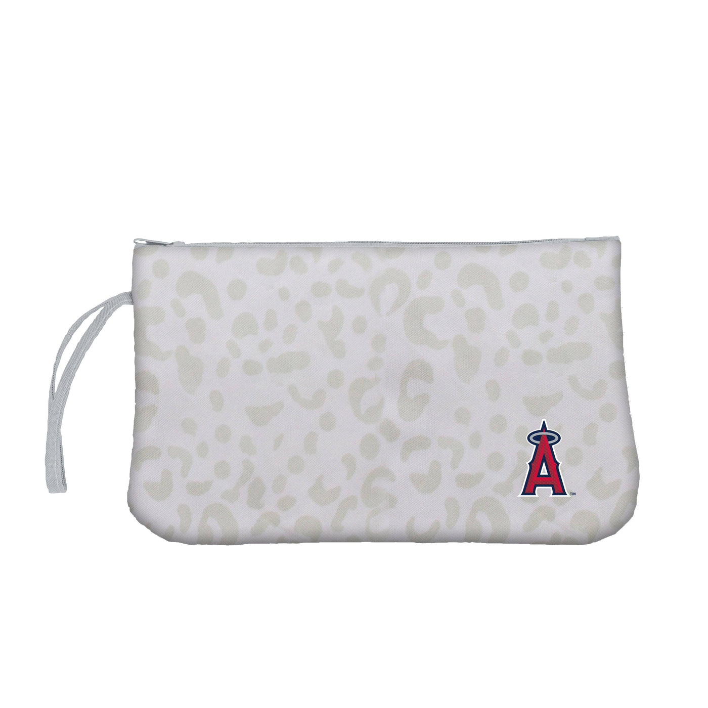 Los Angeles Angels Leopard Print Wristlet