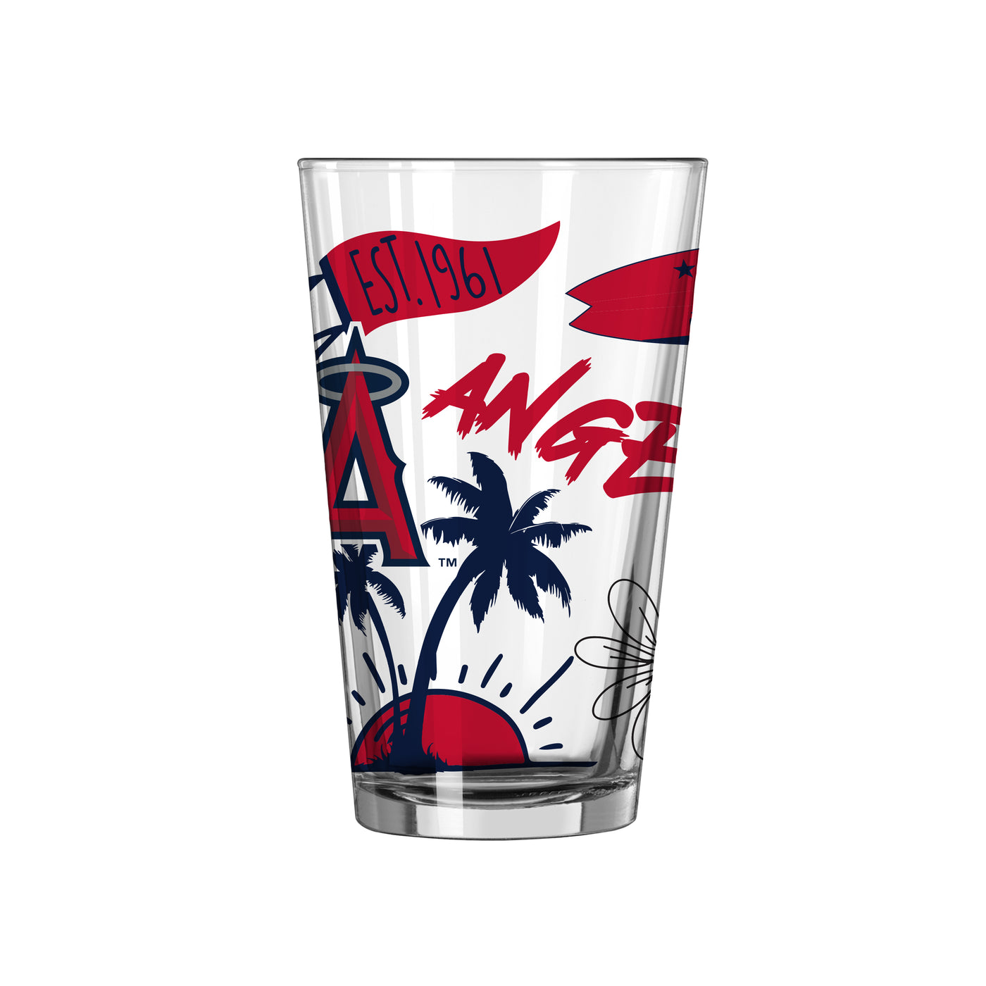 Los Angeles Angels 16oz Native Pint Glass