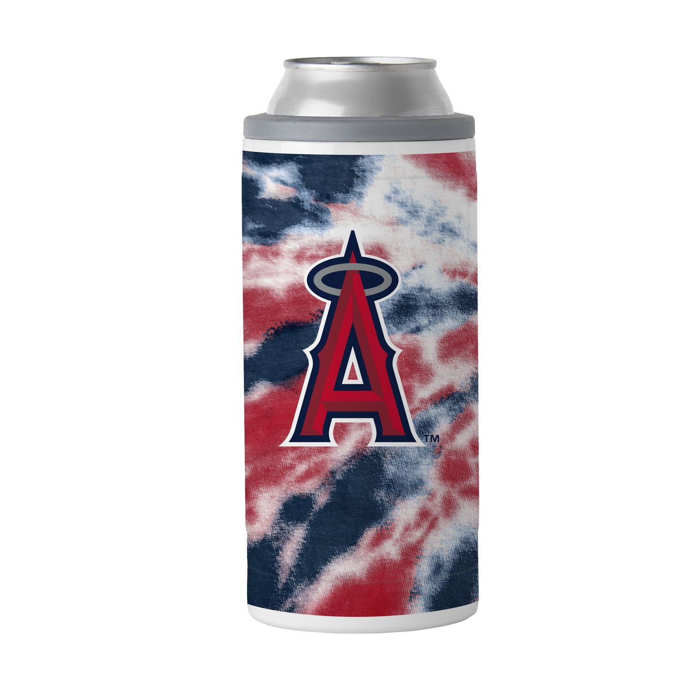 LA Angels 12oz Tie Dye Slim Can Coolie