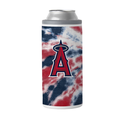 LA Angels 12oz Tie Dye Slim Can Coolie