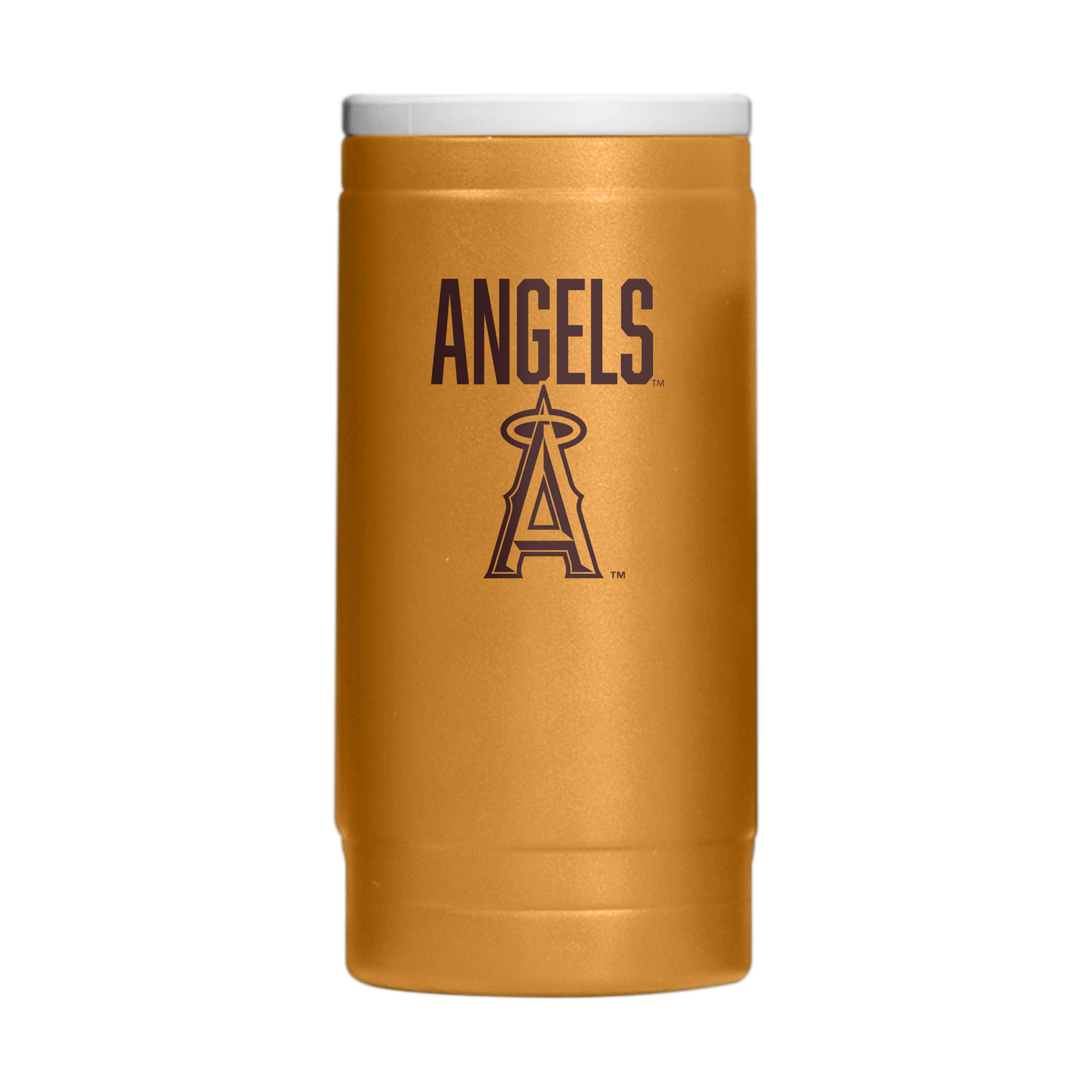 LA Angels Huddle Powder Coat Slim Can Coolie
