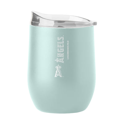Los Angeles Angels 16oz Vertical Powder Coat Curved Beverage - Logo Brands