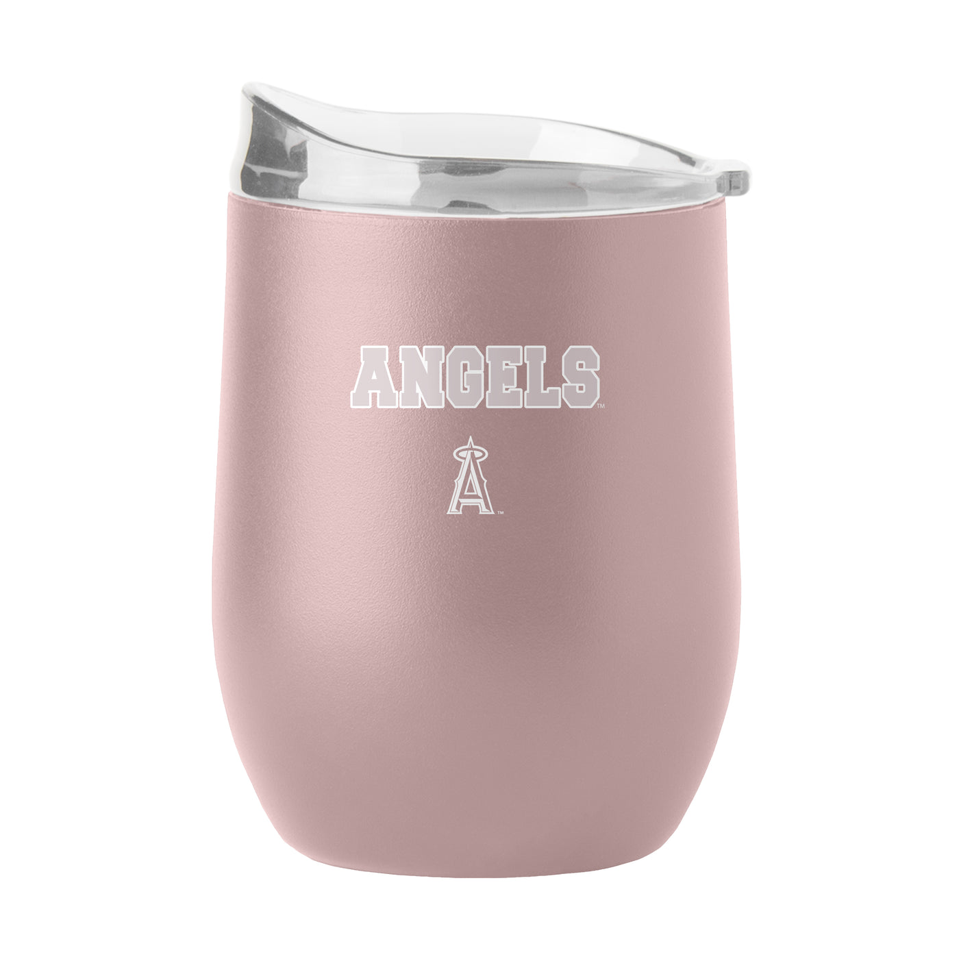 LA Angels 16oz Stencil Powder Coat Curved Beverage