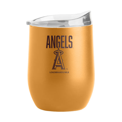 LA Angels 16oz Huddle Powder Coat Curved Beverage
