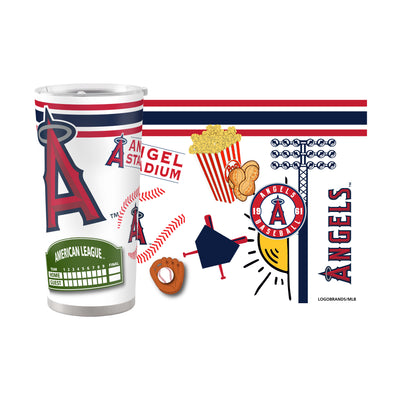 Los Angeles Angels 20oz Native Stainless Steel Tumbler - Logo Brands