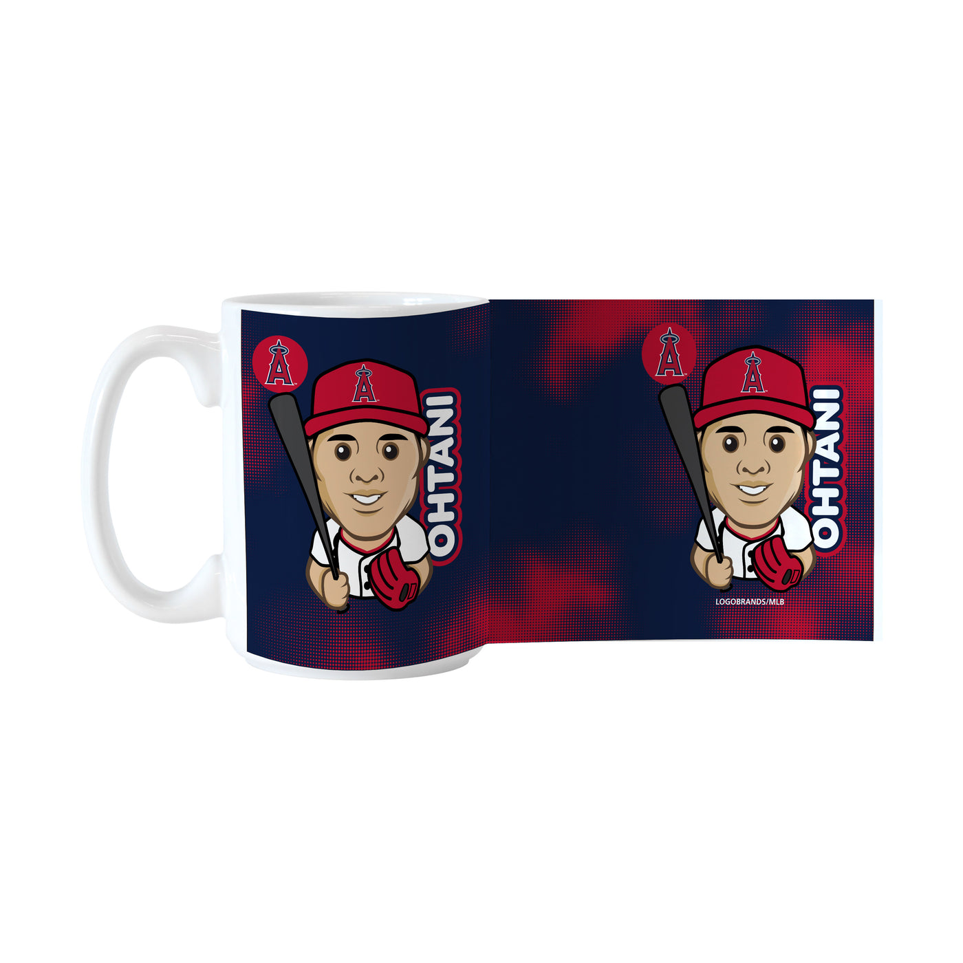 Los Angeles Angels Shohei Ohtani Caricature 15oz Sublimated Mug