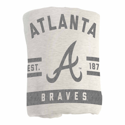 Atlanta Braves Oatmeal Sweatshirt Blanket