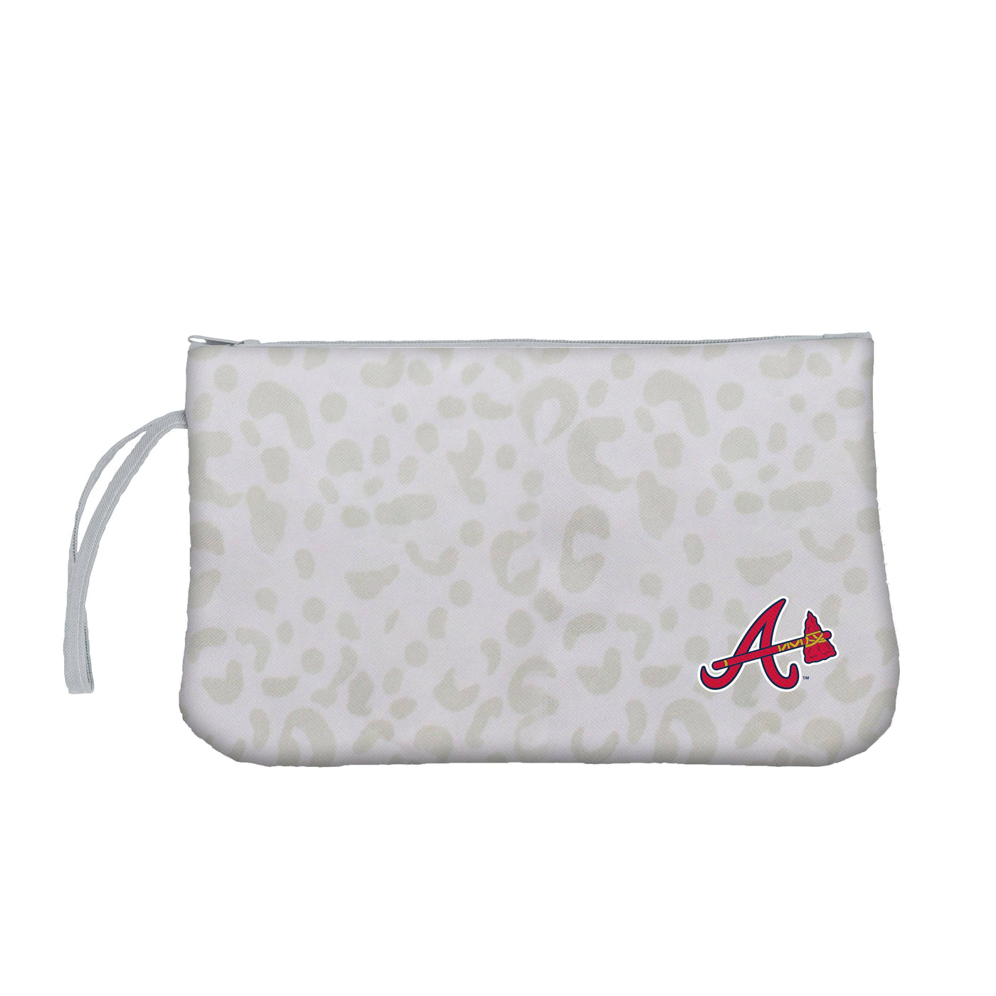 Atlanta Braves Leopard Print Wristlet