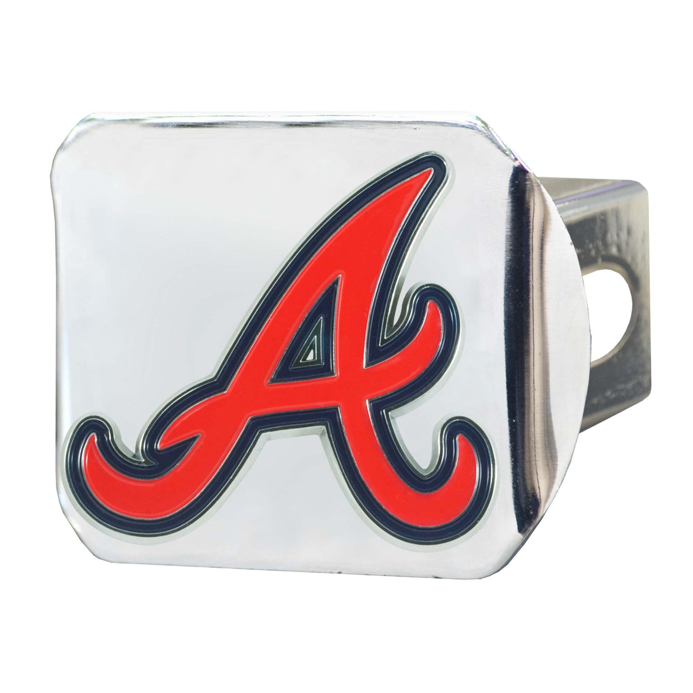 MLB - Atlanta Braves Color on Chrome Hitch Cover