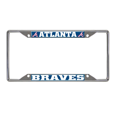MLB - Atlanta Braves Chrome License Plate Frame