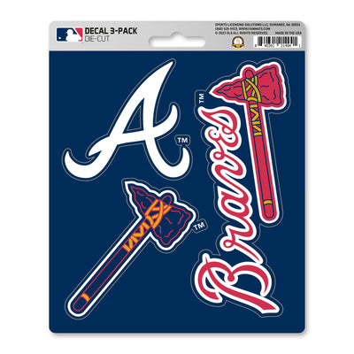 MLB - Atlanta Braves Decal 3-pk