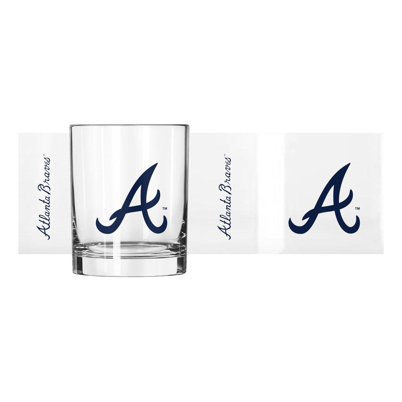 Atlanta Braves 14oz Gameday Rocks Glass