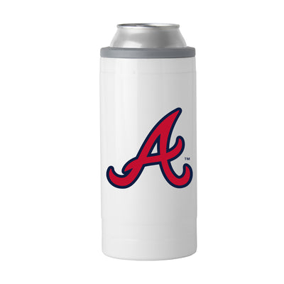 Atlanta Braves Letterman 12 oz Slim Can Coolie