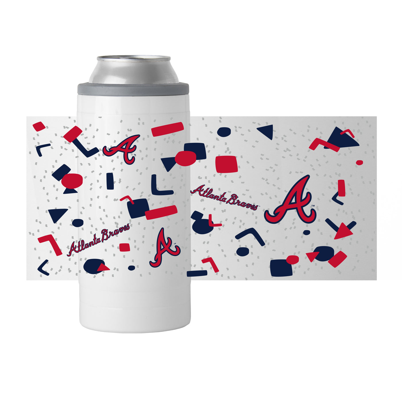 Atlanta Braves 12oz Flashback Slim Can Coolie