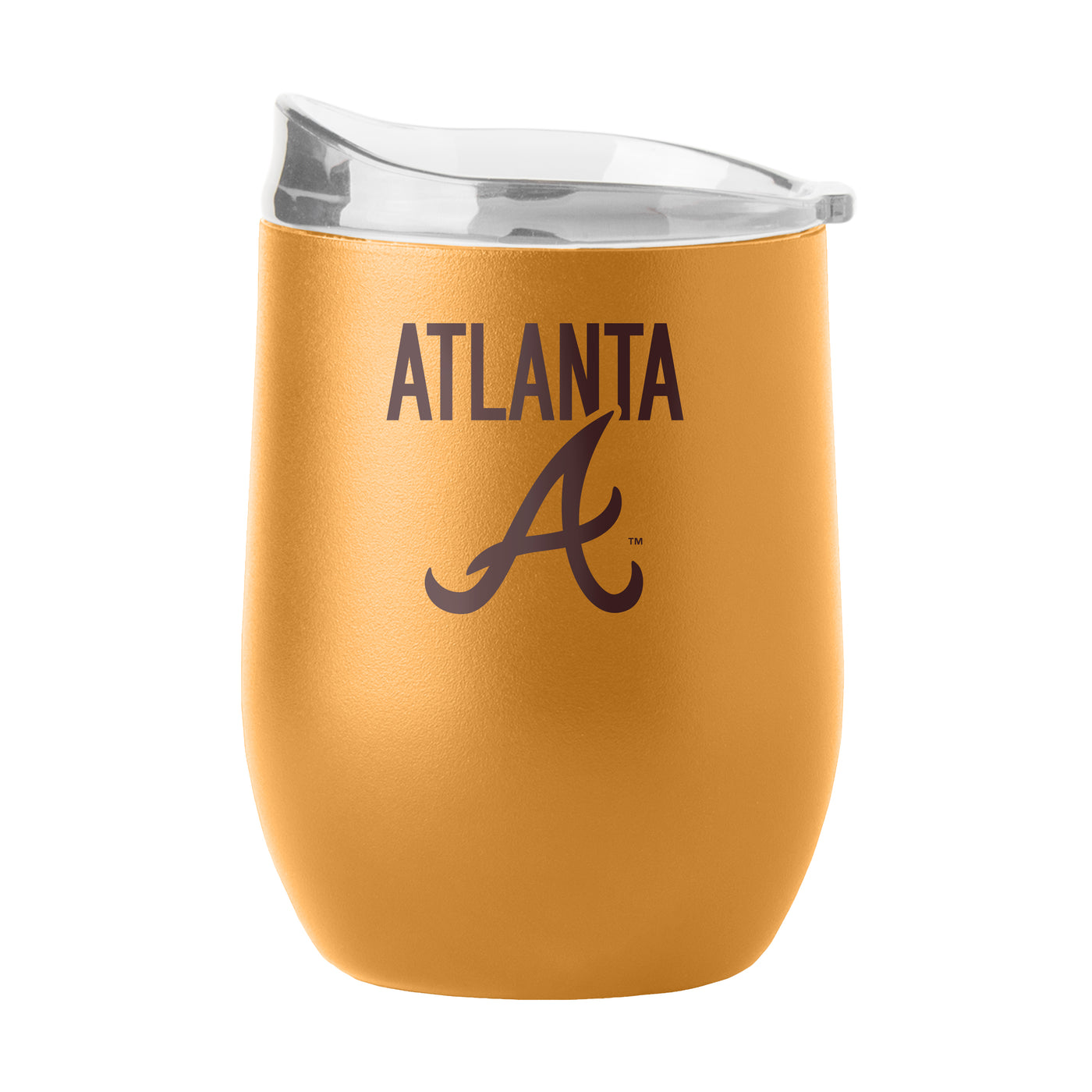 Atlanta Braves 16oz Huddle Powder Coat Curved Beverage