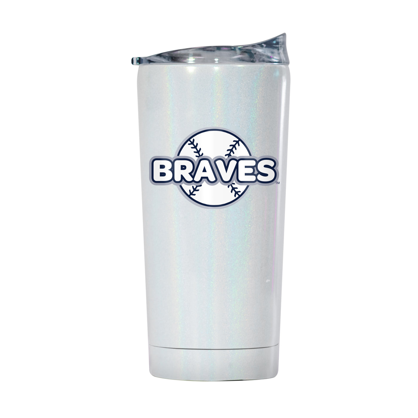 Atlanta Braves 20oz Bubble Iridescent Tumbler - Logo Brands