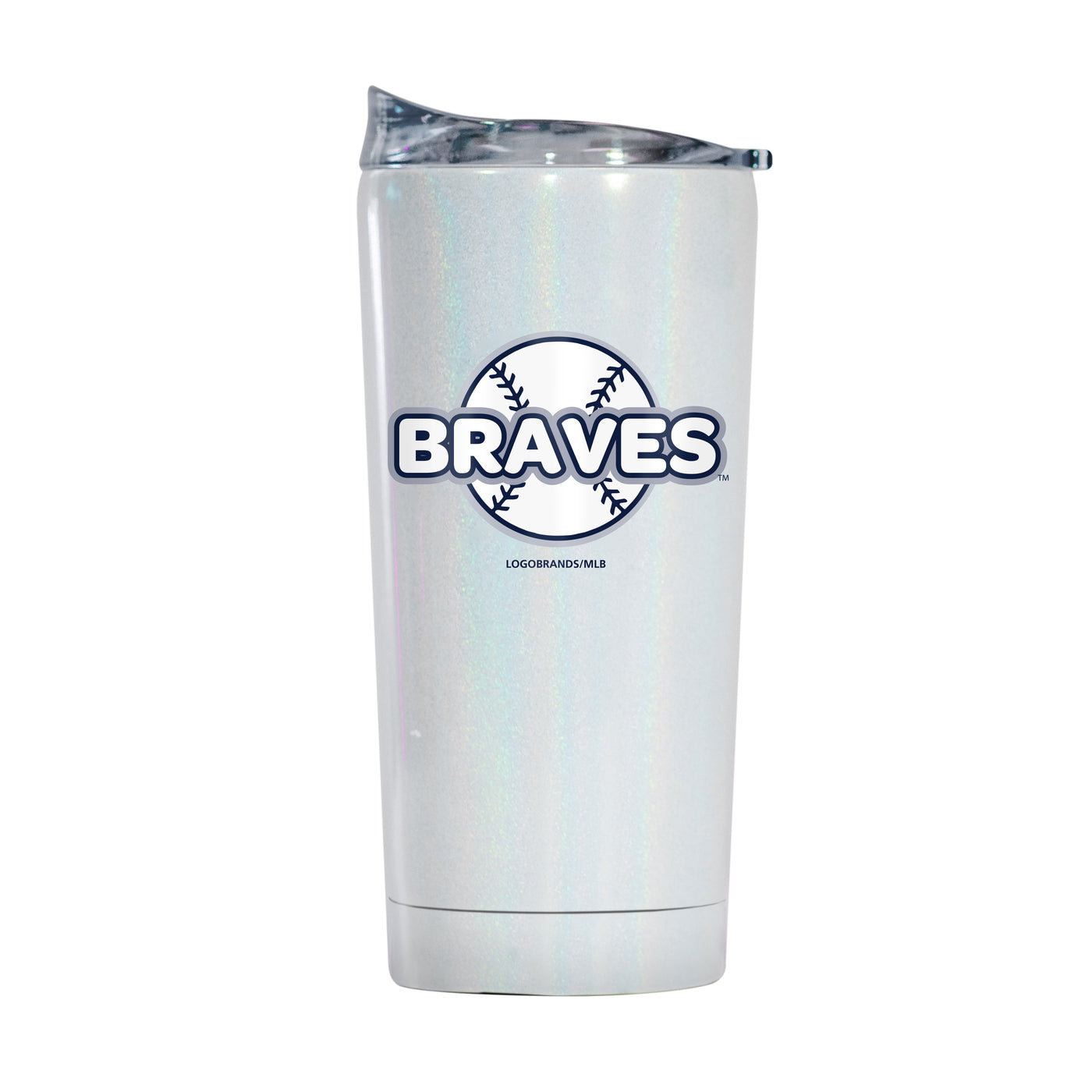 Atlanta Braves 20oz Bubble Iridescent Tumbler - Logo Brands