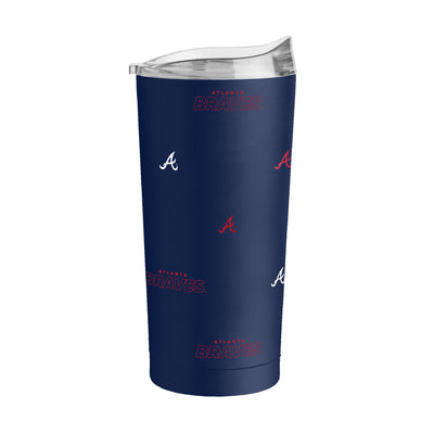 Atlanta Braves 20oz Step And Repeat Powder Coat Tumbler