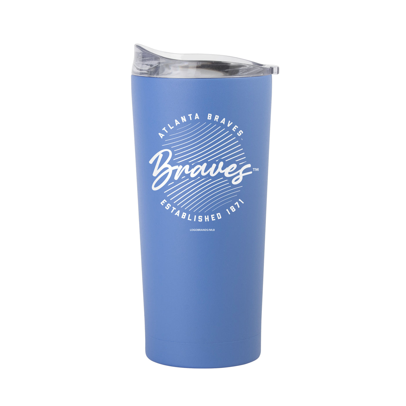 Atlanta Braves 20oz Retro Script Arctic Powder Coat Tumbler