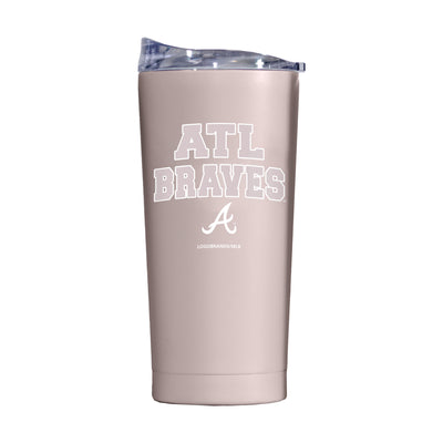 Atlanta Braves 20oz Stencil Powder Coat Tumbler
