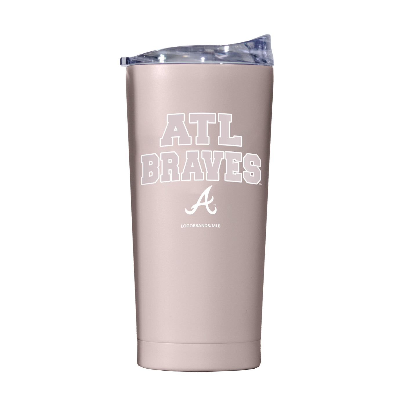 Atlanta Braves 20oz Stencil Powder Coat Tumbler