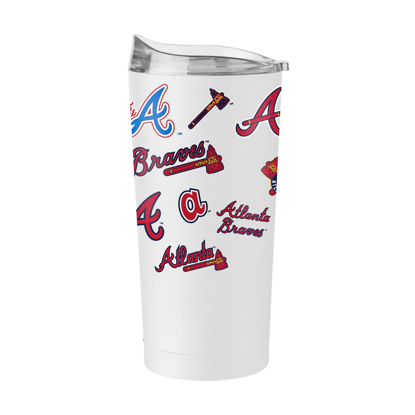 Atlanta Braves Repeating Logos 20oz Powder Coat Tumbler