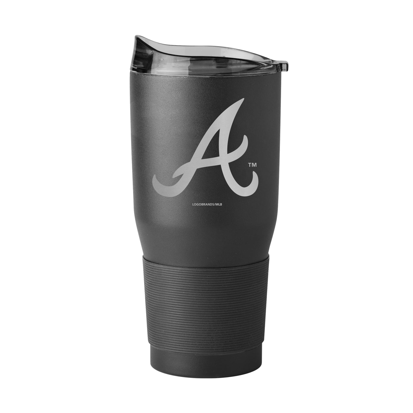 Atlanta Braves GunMetal 30oz Black Powder Coat Tumbler