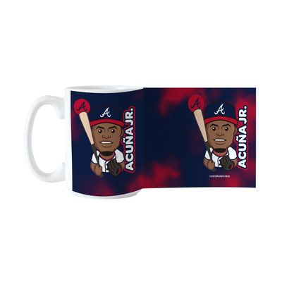 Atlanta Braves Ronald Acuna Jr Caricature 15oz Sublimated Mug
