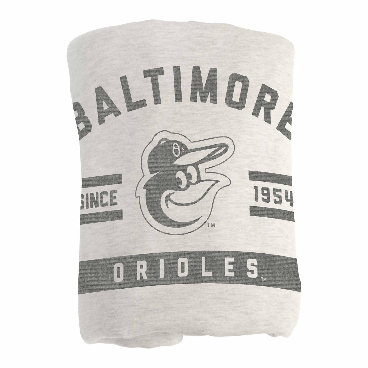 Baltimore Orioles Oatmeal Sweatshirt Blanket