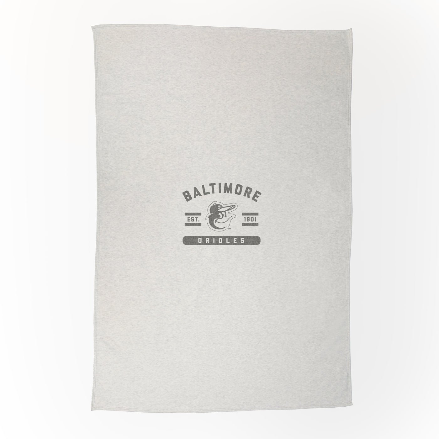 Baltimore Orioles Oatmeal Sweatshirt Blanket
