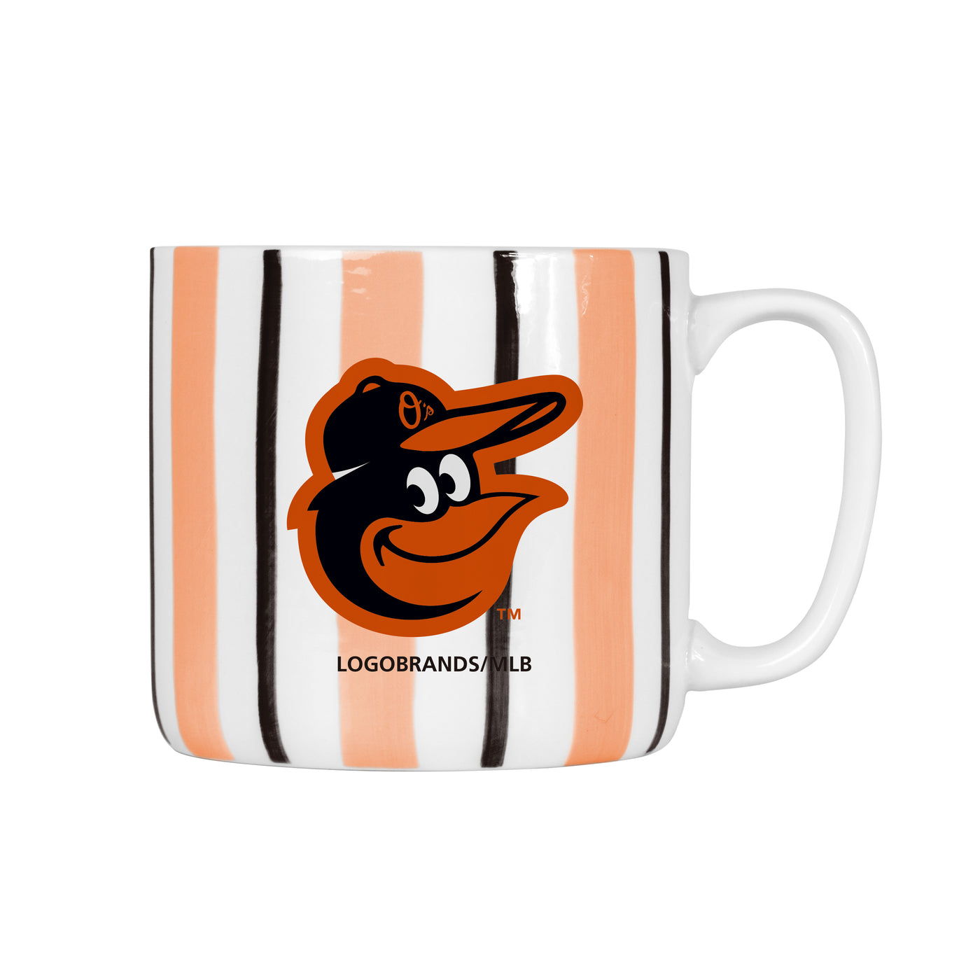 Baltimore Orioles 16oz Brushstroke Stripe Mug