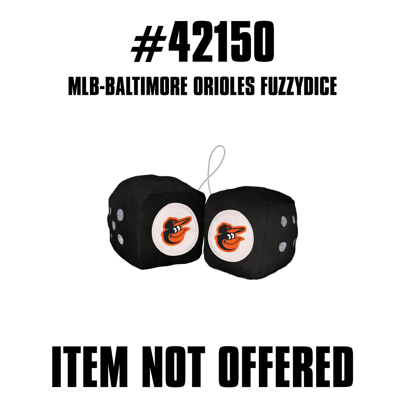 MLB - Balitmore Orioles Fuzzy Dice