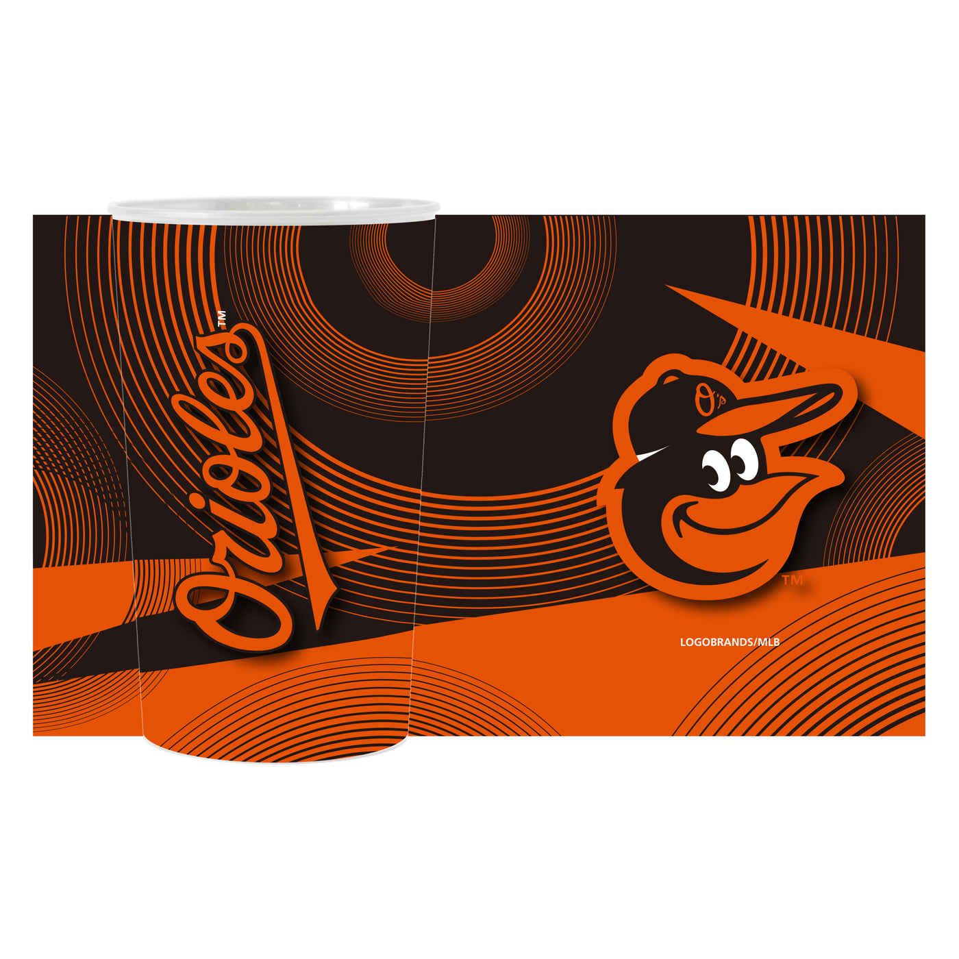 Baltimore Orioles 4pk Geometric 22oz Hardwall Cup