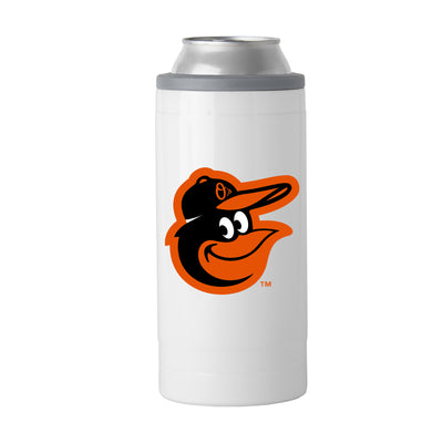 Baltimore Orioles Letterman 12 oz Slim Can Coolie