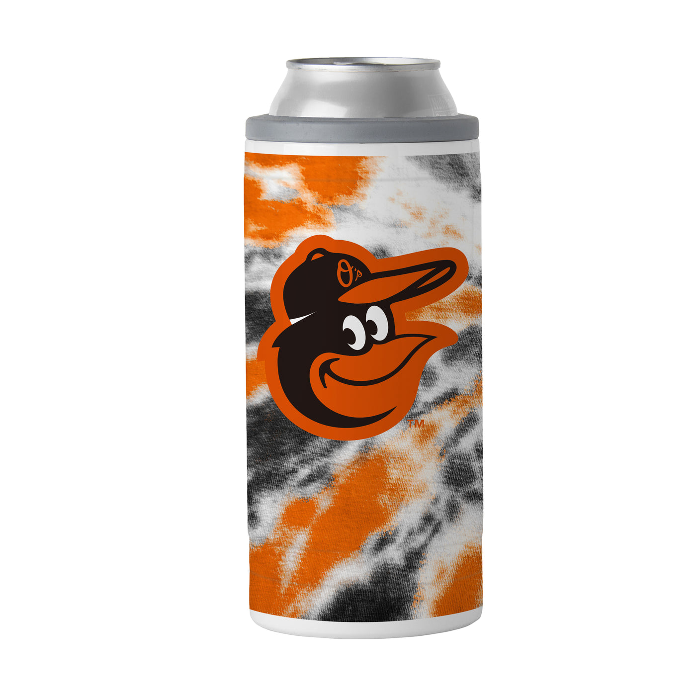 Baltimore Orioles 12oz Tie Dye Slim Can Coolie