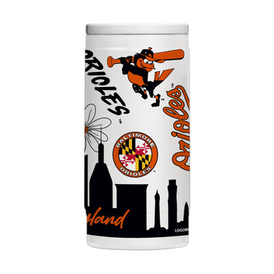 Baltimore Orioles 12oz Native Powdercoat SlimCan Coolie