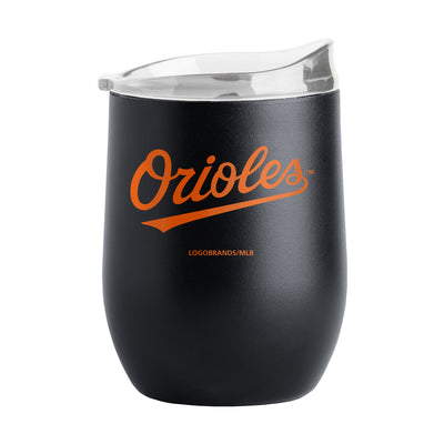 Baltimore Orioles 16oz Flipside Powder Coat Curved Beverage