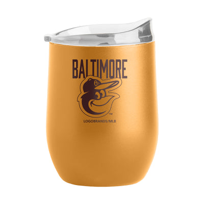 Baltimore Orioles 16oz Huddle Powder Coat Curved Beverage