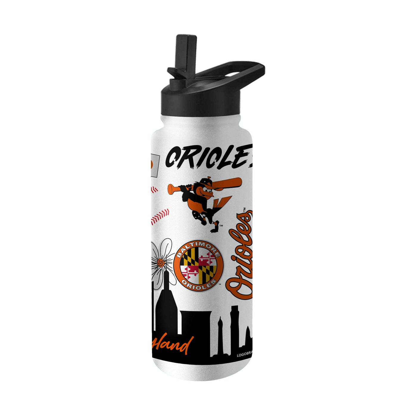 Baltimore Orioles 34oz Native Quencher Bottle