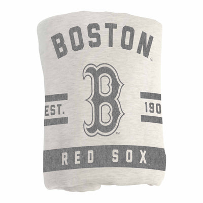 Boston Red Sox Oatmeal Sweatshirt Blanket - Logo Brands