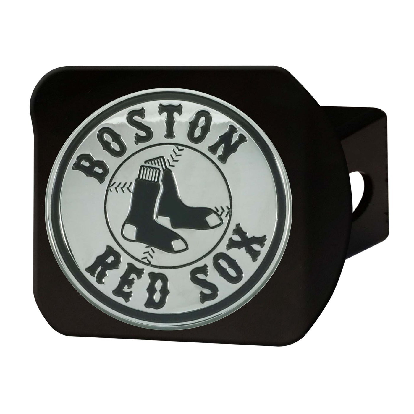 MLB - Boston Red Sox Chrome on Black Hitch Cover