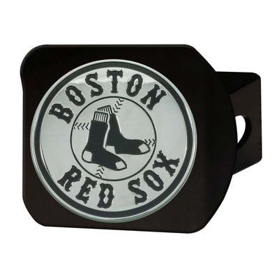 MLB - Boston Red Sox Chrome on Black Hitch Cover