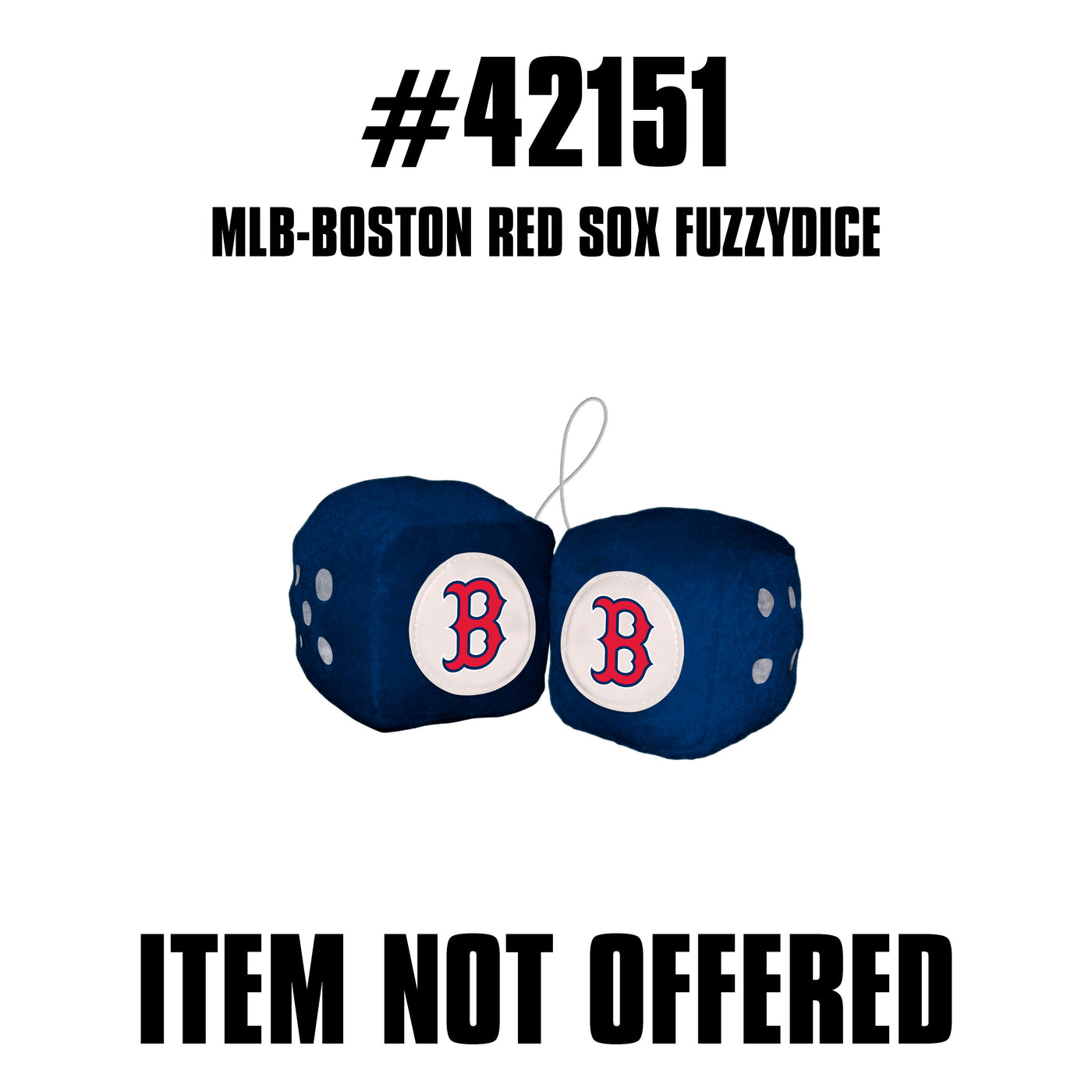 MLB Boston Red Sox-Fuzzy Dice