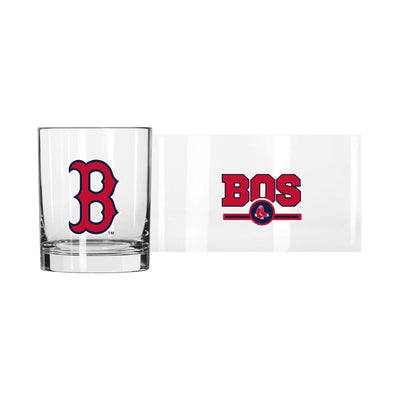 Boston Red Sox 14oz Letterman Rocks Glass