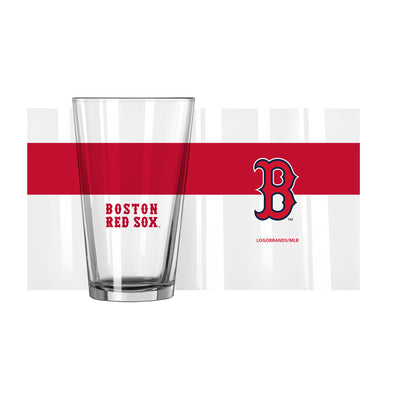 Boston Red Sox 16oz Colorblock Pint Glass